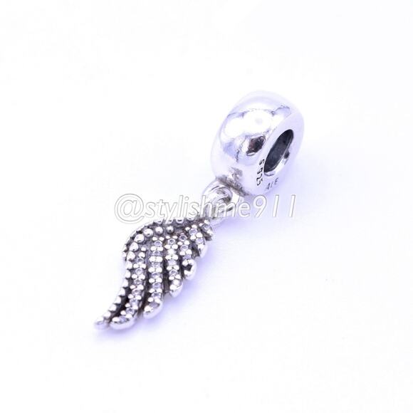 Authentic PANDORA Majestic Feathers Dangle Charm - Picture 6 of 8